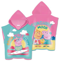 Serviette de plage poncho Peppa pig des 3ans