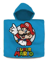 Serviette de plage poncho Super Mario des 3ans