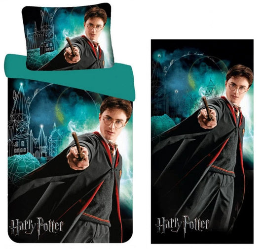 Parure de lit et serviettes Harry Potter 1 personne