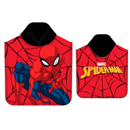 Poncho de serviette en microfibre Spiderman des 3ans