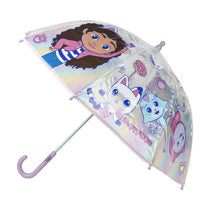 Parapluie transparent enfant gabby chat