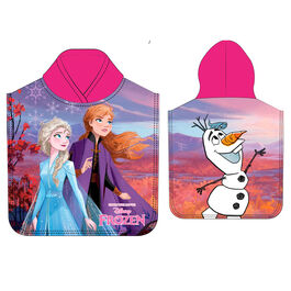 Poncho de serviette en microfibre reine des neige des 3ans