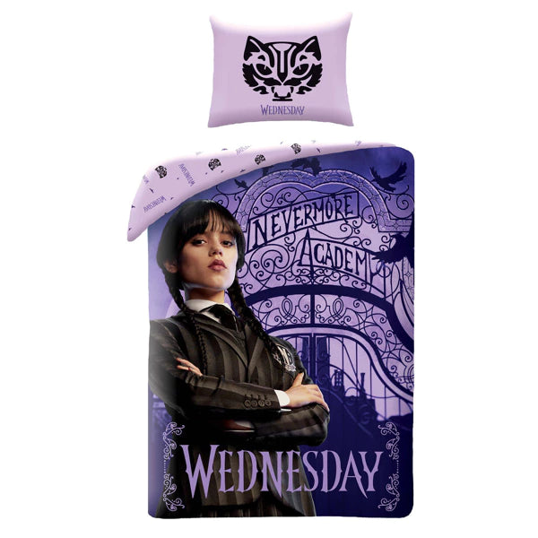 Couvre-lit Wednesday Nevermore Academy 1 personne