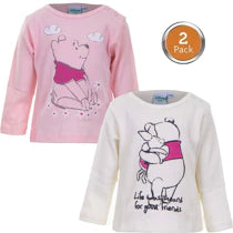 Disney T-shirt bébé Ourson rose, haut 2 pièces