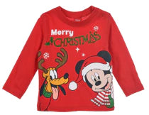 Disney Mickey T-shirt Noël bébé